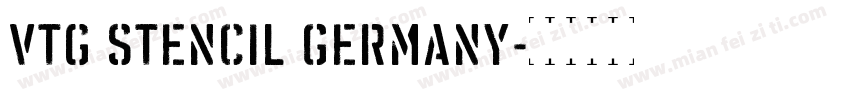 Vtg Stencil Germany字体转换